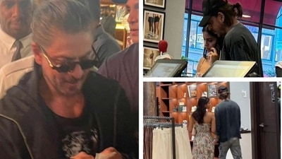Shah Rukh Khan, Suhana Khan were spotted in NYC during their King prep work. Shah Rukh Khan, Suhana Khan were spotted in NYC during their King prep work.