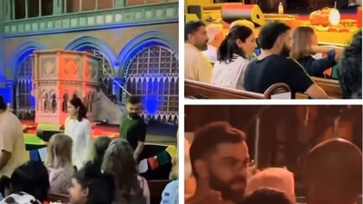 Virat Kohli and Anushka Sharma attended a Kirtan at ISKCON, London. Virat Kohli and Anushka Sharma attended a Kirtan at ISKCON, London.