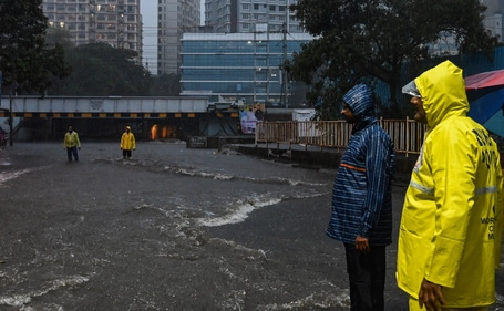 Andheri Subway is closed for traffic due to heavy rain in the city. 300mm of rainfall overnight in the city on July 8,. (Raju Shinde/HT Photo)