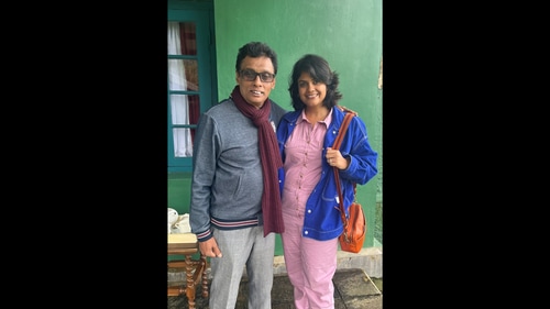 Shilpi Agarwal with filmmaker Prasanna Vithanage. Shilpi Agarwal with filmmaker Prasanna Vithanage.
