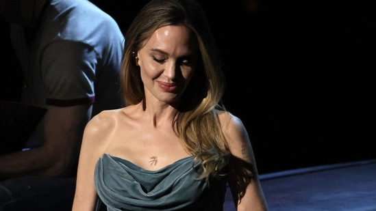 Angelina Jolie speaks onstage at the 77th Annual Tony Awards in New York City, U.S., June 16, 2024. REUTERS/Brendan Mcdermid(REUTERS)