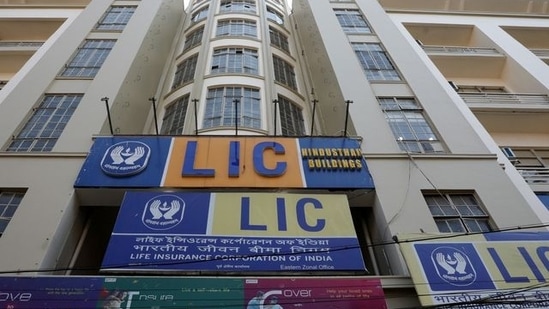 An exterior view of Life Insurance Corporation of India (LIC) eastern zonal head office building in Kolkata.(Reuters)