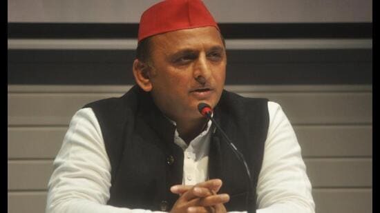 Samajwadi Party national president Akhilesh Yadav. (HT file)