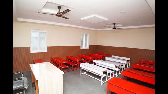 Tata’s Air India SATS is rejuvenating two primary schools in Mahagrajganj district. (Sourced)