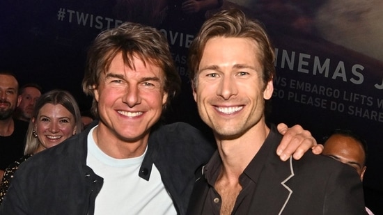 Tom Cruise and Glen Powell at Twisters screening