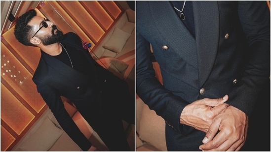 Vicky accessorised the ensemble with sunglasses and a stylish chain featuring a black gem-adorned pendant. (Instagram)