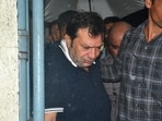 Rajesh Shah, father of Mihir Shah and accused in the Worli hit-and-run case, leaves after appearing before a court, in Mumbai, 