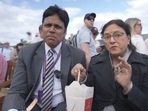 Indian couple enjoying iconic strawberries and cream at Wimbledon. (Wimbledon) Indian couple enjoying iconic strawberries and cream at Wimbledon. (Wimbledon)
