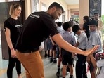 Zomato CEO Deepinder Goyal and his wife Grecia Munoz with children on the occasion of delivery giant's 16th birthday. (Instagram/@deepigoyal) Zomato CEO Deepinder Goyal and his wife Grecia Munoz with children on the occasion of delivery giant's 16th birthday. (Instagram/@deepigoyal)