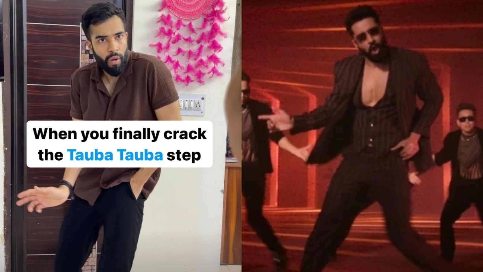 Influencer ‘cracks’ Vicky Kaushal’s Tauba Tauba dance moves, actor replies: Viral Video - Hindustan Times