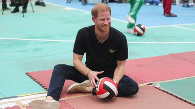 Royal Navy Admiral Alan West joins Maureen Callahan in urging Prince Harry to decline the ESPY award, warning it could lead to 'bad publicity'. (REUTERS/Akintunde Akinleye) (REUTERS)