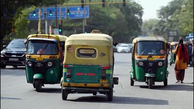By an order of the top court passed in November 2011, only 100,000 three-seater auto rickshaw (TSR) are allowed to ply in Delhi. (Raj K Raj/HT Photo)