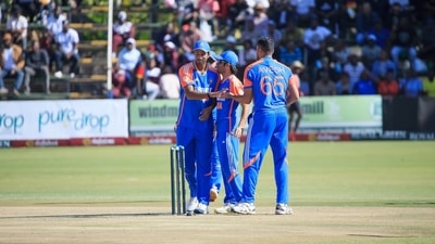 Washington Sundar spun his web and was the standout bowler for India with three scalps under his kitty. Avesh Khan also struck a couple of wickets in the powerplay to put the hosts under pressure as Zimbabwe crumbled under pressure early.&nbsp; (X/@BCCI)
