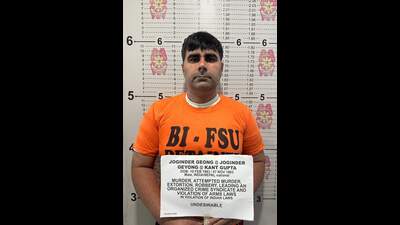 In a statement, the BI announced the arrest of Geong who was described as “an Indian-Nepalese national tagged by authorities in New Delhi as a ranking leader of a separatist terror group and a wanted criminal in India.” (HT Photo) In a statement, the BI announced the arrest of Geong who was described as “an Indian-Nepalese national tagged by authorities in New Delhi as a ranking leader of a separatist terror group and a wanted criminal in India.” (HT Photo)