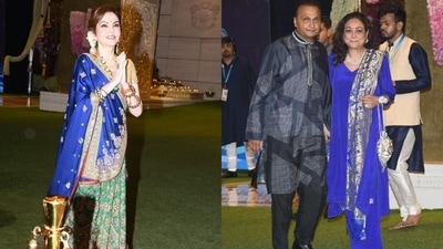 Nita, Anil and Tina Ambani at the Shiva Shakti Puja. Nita, Anil and Tina Ambani at the Shiva Shakti Puja.
