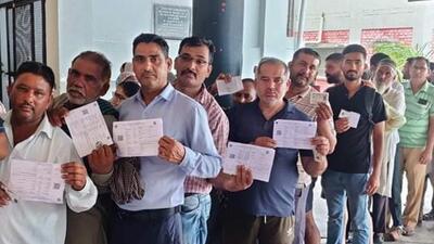 Over 2.5 lakh voters were eligible to cast the ballot in the three bypolls necessitated by the resignation of independent legislators. (HT) Over 2.5 lakh voters were eligible to cast the ballot in the three bypolls necessitated by the resignation of independent legislators. (HT)