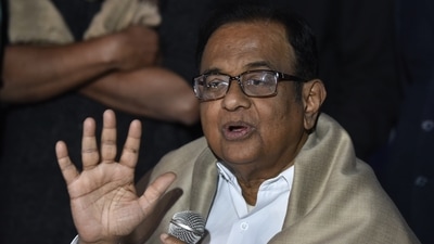 Former finance minister P. Chidambaram (Sanjeev Verma / Hindustan Times)