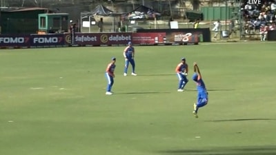 Ravi Bishnoi's catch during 3rd T20I (X)