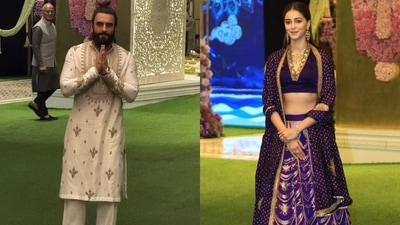 Ranveer Singh and Ananya Panday at Anant Ambani, Radhika Merchant's pre-wedding festivities.