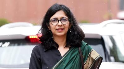 Swati Maliwal was present in court on Wednesday. (ANI) Swati Maliwal was present in court on Wednesday. (ANI)