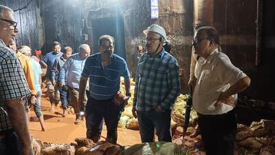 Tunnel restoration work being carried out amid water leakage (Twitter/@KonkanRailway) Tunnel restoration work being carried out amid water leakage (Twitter/@KonkanRailway)
