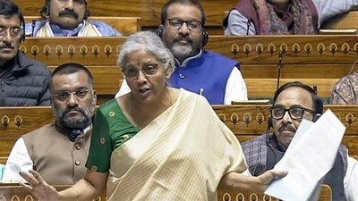 Union finance minister Nirmala Sitharaman speaks in the Lok Sabha during the interim budget session of the Parliament, in New Delhi (ANI) Union finance minister Nirmala Sitharaman speaks in the Lok Sabha during the interim budget session of the Parliament, in New Delhi (ANI)