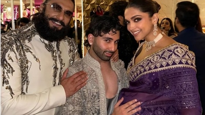 Orry put his hand on Deepika Padukone's baby bump for a picture. Orry put his hand on Deepika Padukone's baby bump for a picture.