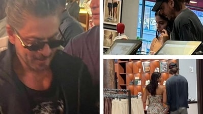 Shah Rukh Khan, Suhana Khan were spotted in NYC during their King prep work. Shah Rukh Khan, Suhana Khan were spotted in NYC during their King prep work.