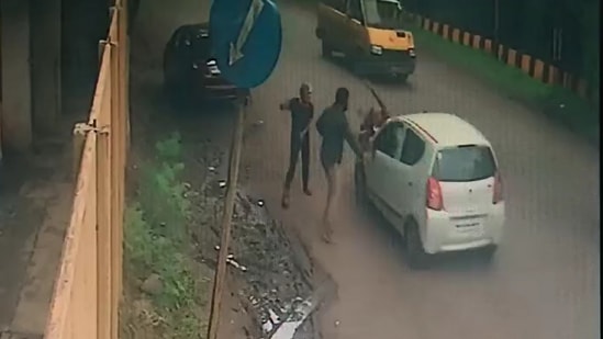 Vaishali Shinde, 36 was rushed to the hospital after the incident where she succumbed to her injuries. (CCTV screengrab)