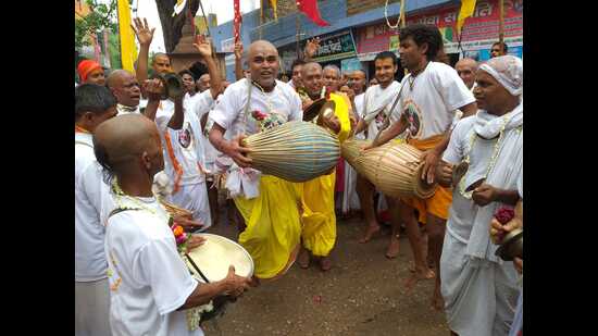 Devotees at Mudiya Mela. (HT FILE PHOTO)