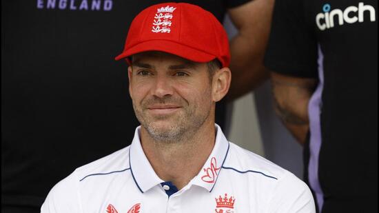 England's James Anderson poses for a team group photo ahead of the Test series Action Images via Reuters/Peter Cziborra (Action Images via Reuters)