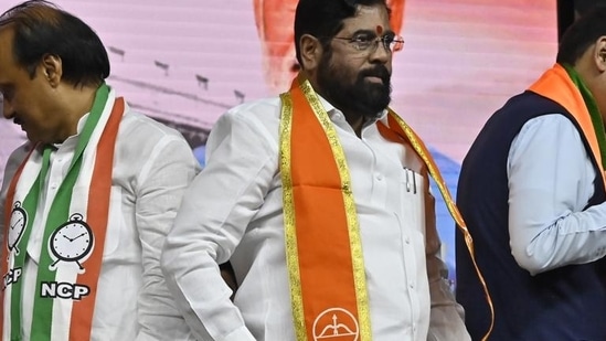 Ajit Pawar, Eknath Shinde and Devendra Fadnavis of the Mahayuti. ((PIC FOR REPRESENTATION))