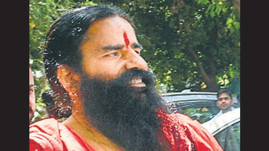 New Delhi: Patanjali Ayurved co-founder Baba Ramdev arrives to appear before the Supreme Court, in New Delhi, Tuesday, April 30, 2024. (PTI Photo) (PTI04_30_2024_000023A) (PTI)