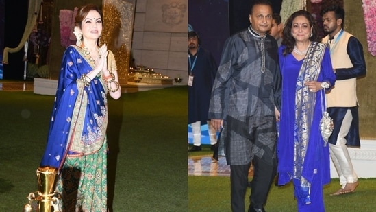 https://www.mobilemasala.com/fashion/Nita-Ambani-Tina-Ambani-twin-in-blue-at-Anant-Ambani-Radhika-Merchants-Shiva-Shakti-Puja-Watch-i279829