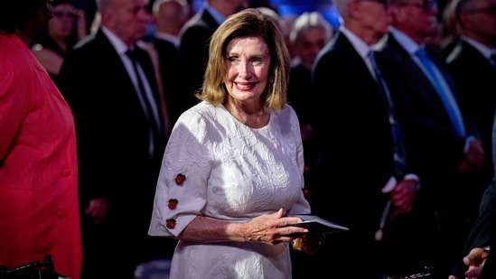 Former U.S. House Speaker Nancy Pelosi (D-CA) attends a NATO 75th anniversary celebratory event at the Andrew Mellon Auditorium on July 9, 2024 in Washington, DC. (Photo by Andrew Harnik / GETTY IMAGES NORTH AMERICA / Getty Images via AFP) (Getty Images via AFP)