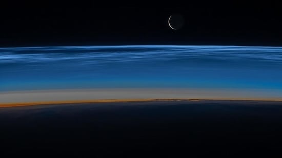 The image shows the moonrise, which a NASA astronaut captured from a unique vantage point - the International Space Station. (Instagram/@nasa)