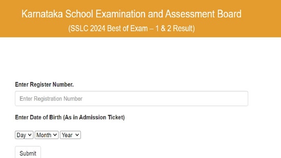 Karnataka SSLC Supply Result 2024 Live: KSEAB exam 2 marks out, direct link here