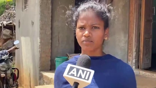 Rohini belongs to a tribal community in Tiruchirappalli, Tamil Nadu. (X/@ANI)