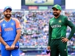 India's captain Rohit Sharma and Pakistan's captain Babar Azam India's captain Rohit Sharma and Pakistan's captain Babar Azam