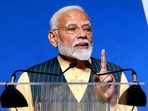 Prime Minister Narendra Modi addresses the Indian community in Vienna on Wednesday. (ANI) Prime Minister Narendra Modi addresses the Indian community in Vienna on Wednesday. (ANI)