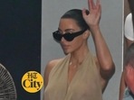 Kim Kardashian has landed in Mumbai for Ambani wedding. Pic: Yogen Shah. Kim Kardashian has landed in Mumbai for Ambani wedding. Pic: Yogen Shah.