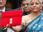 Union Budget 2024: Finance Minister Nirmala Sitharaman holds up the Union budget.