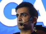Gautam Gambhir, former Indian cricket player and front-runner for team India's head coach, gestures during an event in Kolkata (AFP) Gautam Gambhir, former Indian cricket player and front-runner for team India's head coach, gestures during an event in Kolkata (AFP)