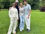 Namrata Shirodkar, Mahesh Babu, Sitara and Gautam in Germany.