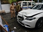 Mumbai hit-and-run: Mihir Shah confronted with driver; police recreate scene(Bhushan Koyande/HT Photo)