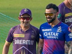 Virat Kohli and Gautam Gambhir during a training session 