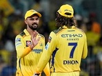 Chennai Super Kings' captain Ruturaj Gaikwad celebrates with MS Dhoni(PTI) Chennai Super Kings' captain Ruturaj Gaikwad celebrates with MS Dhoni(PTI)
