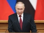 Russian President Vladimir Putin speaks at the BRICS Parliamentary Forum in Saint Petersburg, Russia July 11, 2024.  Valeriy Sharifulin/Host Photo Agency BRICS-RUSSIA2024.RU/Handout via REUTERS    THIS IMAGE HAS BEEN SUPPLIED BY A THIRD PARTY