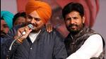 Punjab Congress chief Amarinder Singh Raja Warring (right) with singer Sidhu Moosewala, who had unsuccessfully contested the assembly elections on the Congress ticket from Mansa in February 2022. Moosewala was murdered on May 29 that year. (HT file photo) Punjab Congress chief Amarinder Singh Raja Warring (right) with singer Sidhu Moosewala, who had unsuccessfully contested the assembly elections on the Congress ticket from Mansa in February 2022. Moosewala was murdered on May 29 that year. (HT file photo)