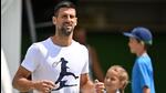 Serbia’s Novak Djokovic takes part in a training session in Wimbledon. (AFP) Serbia’s Novak Djokovic takes part in a training session in Wimbledon. (AFP)